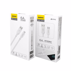 Dudao L2SM USB-A / micro USB 6A kaabel 1.2 m - valge