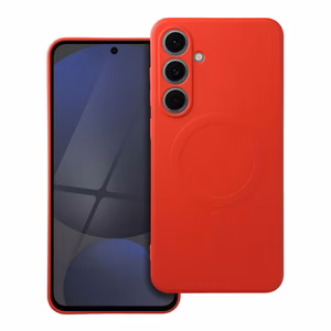 SILICONE MAG ÜMBRIS compatible with MagSafe jaoks SAMSUNG S24 FE punane