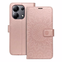 MEZZO Book ümbris jaoks XIAOMI Redmi Note 13 4G mandala rose kuldne