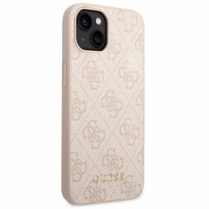 Guess GUHCP14MG4GFPI iPhone 14 Plus 6.7" roosa ümbris 4G Metal Gold Logo