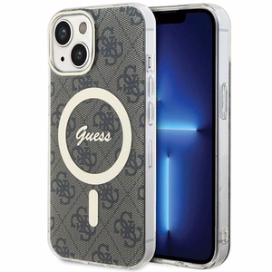 Guess IML 4G MagSafe iPhone 15 Plus Ümbris - Brown