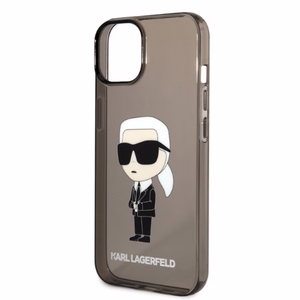 Чехол Karl Lagerfeld Ikonik Karl для iPhone 14 Plus — чёрный