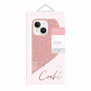 Uniq Coehl Terrazzo ümbris jaoks iPhone 14 Plus - roosa