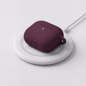 Etteri silikoonümbris AirPods 4 jaoks, tume kirsipunane
