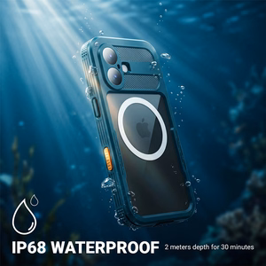 Crong Seal Cover IP68 veekindel ümbris seadmele iPhone 17, meresinine