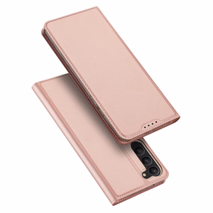 Dux Ducis Skin Pro ümbris jaoks Samsung Galaxy S23+ flip cover card wallet stand roosa