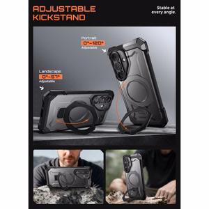 Supcase UB Grip Mag MagSafe ümbris Samsung Galaxy S26 jaoks - must