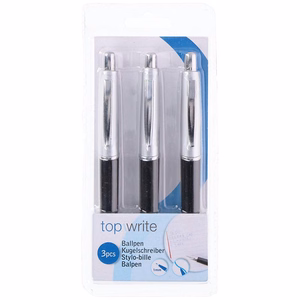 Topwrite sinised pastapliiatsid, 3 tk