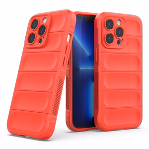 Magic Shield ümbris iPhone 13 Pro jaoks paindlik soomustatud kate punane