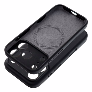 Чехол для iPhone 17 Pro Max / 18 Pro Max (низкий бортик камеры) Forcell F-Protect Rubber Premium, совместимый с MagSafe, черный