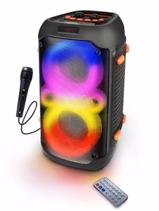 Esperanza EP156 BT FM LED RGB KARAOKE kõlar must 20W