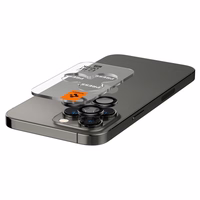 Spigen Glas.tR EZ Fit Optik kaamerakaitse iPhone 14 Pro / Pro Max / 15 Pro / Pro Max / 16 Pro / Pro Max 17 Pro / 17 Pro Max - must 2 tk.