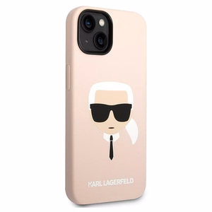 Karl Lagerfeld KLHCP14MSLKHLP iPhone 14 Plus 6.7 "hardcase roosa / roosa Silicone Karl's Head