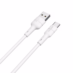 USB kaabel Borofone BX30 Type-C 1.0m silicone valge