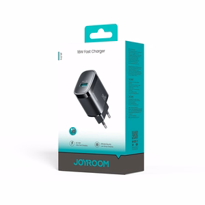 Joyroom JR-TF4 18W seinalaadija 3A USB-A - USB-C 1m kaabliga must
