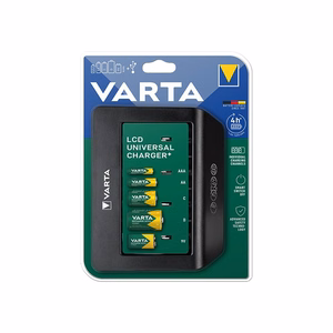 VARTA LCD universaallaadija + 57688 9V, R14, R20 (ilma patareideta)