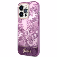 Guess Porcelain Collection ümbris jaoks iPhone 14 Pro Max - fuchsia