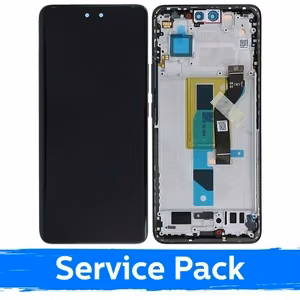 LCD ekraan ühilduv Xiaomi 13 Lite raamiga / must / (Service Pack)