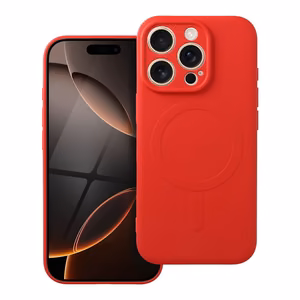 SILICONE MAG ÜMBRIS compatible with MagSafe jaoks IPHONE 16 Pro punane