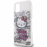 Hello Kitty IML Kitty On Bricks Graffiti ümbris jaoks iPhone 11 / Xr - valge