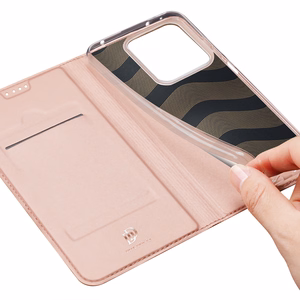 Dux Ducis Skin Pro ümbris with flap and card slot jaoks Xiaomi Redmi Note 13 5G - roosa