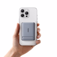 Baseus PicoGo AM31 Qi2 5000mAh 20W Ultra-Thin MagSafe Compatible Akupank with Alus and Baseus Simple USB-C 20cm Braided Kaabel - Hall