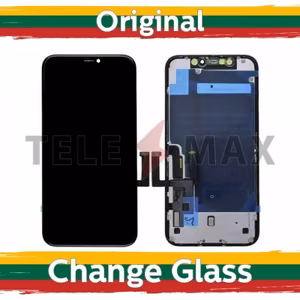 LCD Ekraan ühilduv iPhone 11 Must (Toshiba versioon + metallplaat) originaal (Uuendatud: Telemax)