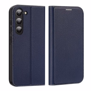 Dux Ducis Skin X2 чехол Samsung Galaxy S23+ флип-чехол кошелёк подставка синий