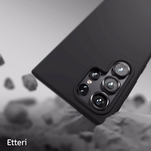 Etteri Silikoon Mag ümbris for Samsung Galaxy S25 Ultra must