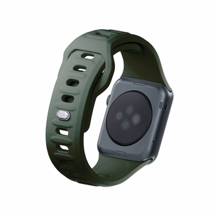3mk silikoonrihm Apple Watchile, 42/44/45/46/49 mm, tumeroheline, suur suurus