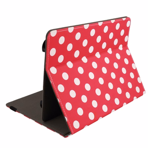 Wonder Canvas Tablet Ümbris 10 inches punane polka-dot