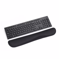 Ergonomic wrist tugi jaoks klaviatuur 460 x 85 x 25 mm must