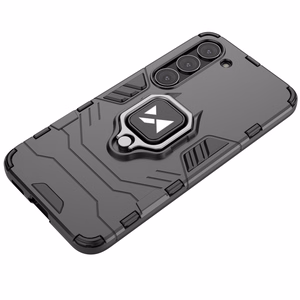 Чехол Wozinsky Ring Armor для Samsung Galaxy S23+ бронированный с магнитным кольцом-держателем чёрный