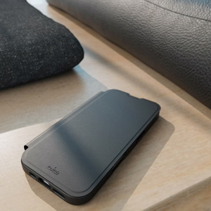 Puro Book Mag MagSafe Leather Ümbris with Flap and Card Slot jaoks iPhone 16 - Must