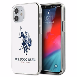 US Polo USHCP12STPUHRWH Shiny Big Logo ümbris seadmele iPhone 12 mini 5.4", valge