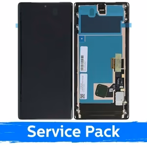 LCD ekraan Google Pixel 6 Pro must raamiga (Service Pack)