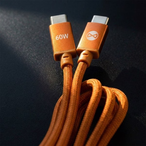 Forever Saffron kaabel USB-C - USB-C 1,0 m 60W oranž