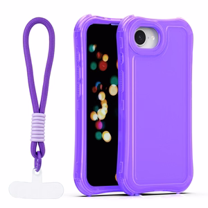 Safepop ümbris rihmaga iPhone 16e / 17e jaoks lilla