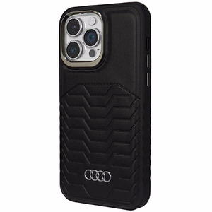 Audi чехол из синтетической кожи с MagSafe для iPhone 15 Pro Max - чёрный