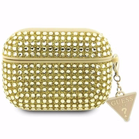 Guess Rhinestone Triangle AirPods Pro Ümbris - Gold