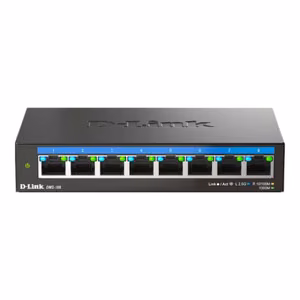 D-Link DMS-108/E 8-Port 2.5G Multi-Gigabit Desktop Switch Desktop Unmanaged
