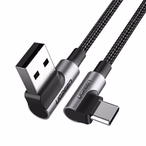 Ugreen 20856 USB kaabel USB 2.0 USB A USB C must, hõbedane