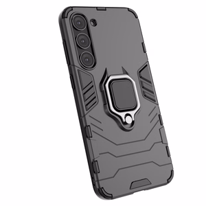 Ring Armor ümbris jaoks Samsung Galaxy S23+ armored cover magnetic holder ring must