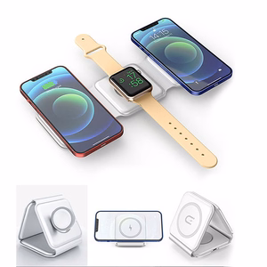 Dudao A11N 15W 3 в 1 индуктивное зарядное устройство - белый + кабель USB-C USB-C