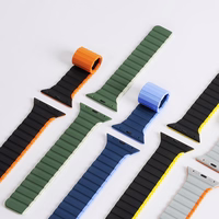 Magnetic Apple Watch SE, 9, 8, 7, 6, 5, 4, 3, 2, 1 (41, 40, 38 mm) Dux Ducis Strap (LD Version) - hall-oranž