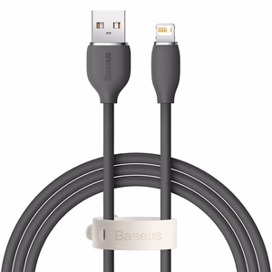 Кабель Baseus Jelly USB на Lightning 2.4A 1.2м (чёрный)