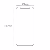 Karastatud klaas 2,5D jaoks iPhone 13 / 13 Pro 6.1" / 14 / 16e 6,1"