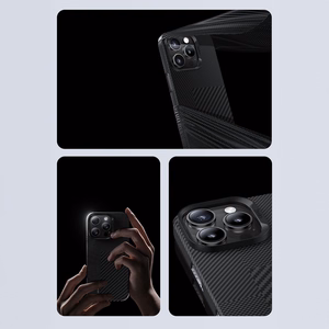 Benks Montage Magnetic Armor Air Kevlar чехол с рамкой PC 600D+1500D (MB66) для Iphone 16 Pro Max черный