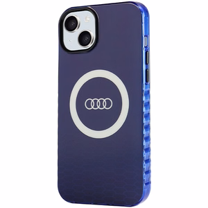 Audi IML Big Logo MagSafe ümbris jaoks iPhone 15 Plus / 14 Plus - sinine