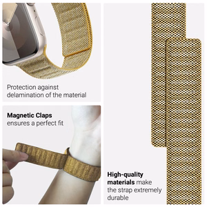 Crong Melange magnetrihm Apple Watch 38 / 40 / 41 / 42 mm kellale, kollane melanž